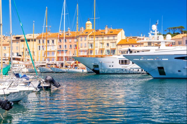 Yachts in the marina, Saint Tropez. The world's richest 1 per cent are responsible for more than double the carbon emissions of the world's 3 billion poorest
