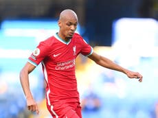 Fabinho’s performance as defensive deputy for Liverpool takes pressure off Virgil van Dijk and Jurgen Klopp