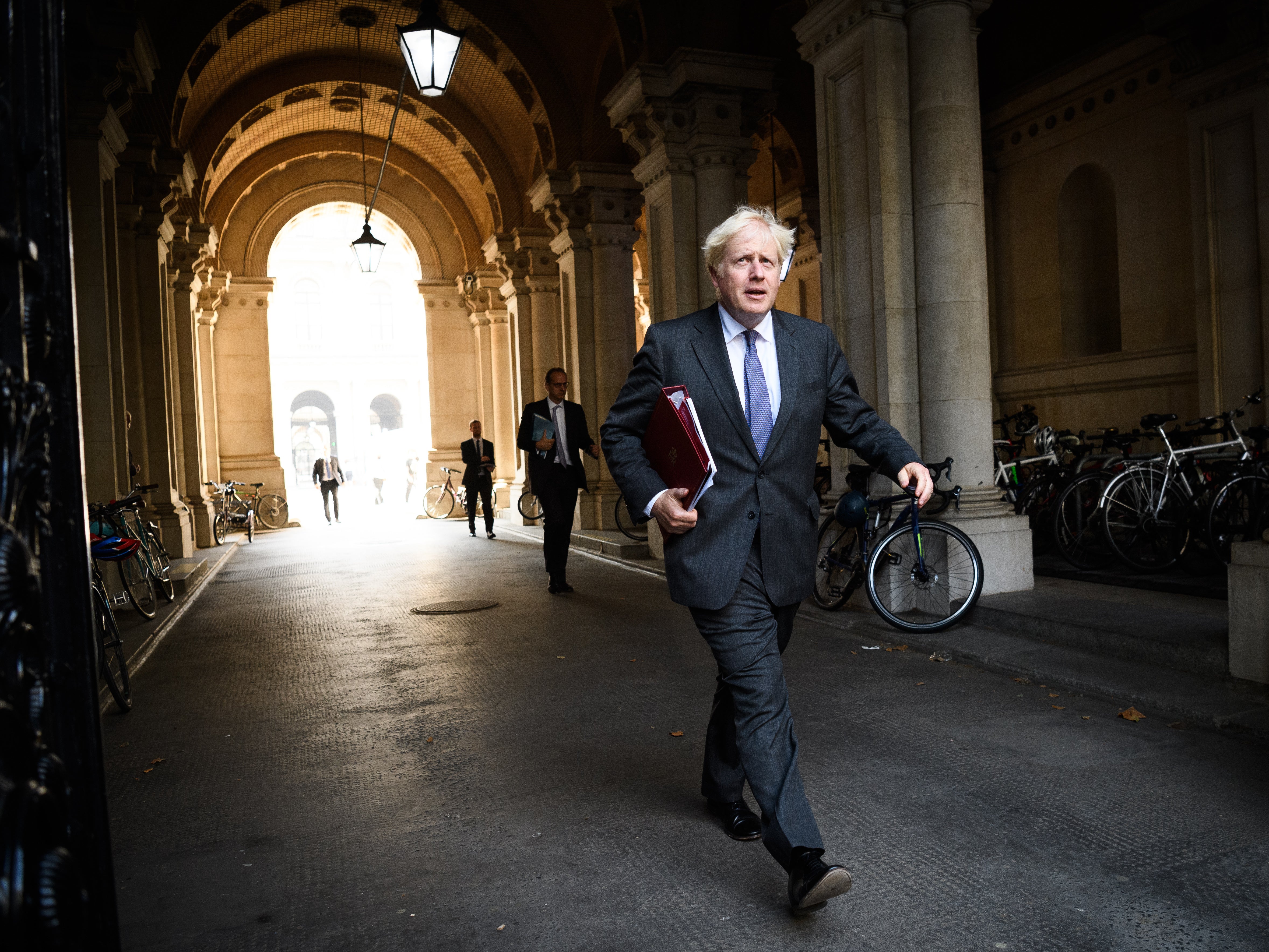 Boris Johnson in Whitehall