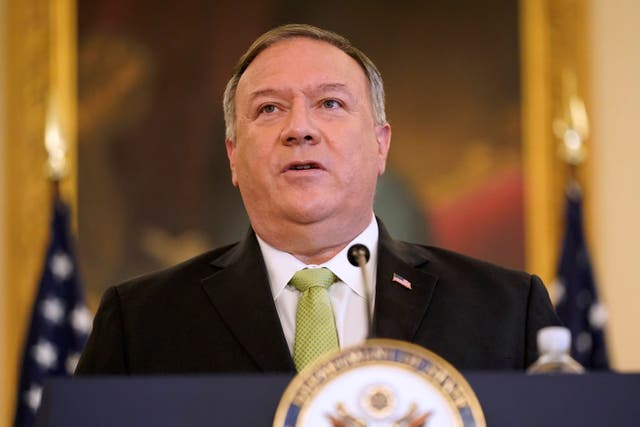 <p>Mike Pompeo has told a French newspaper that the world should be reassured that there will be a smooth US presidential transition</p>