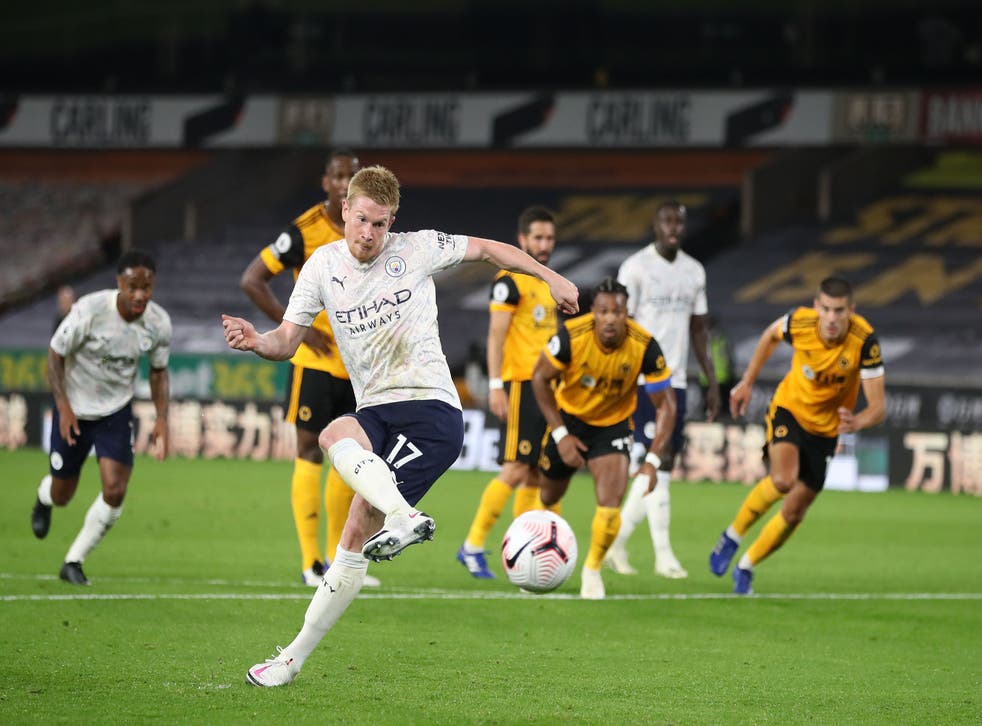 Kevin De Bruyne opened the scoring from the spot