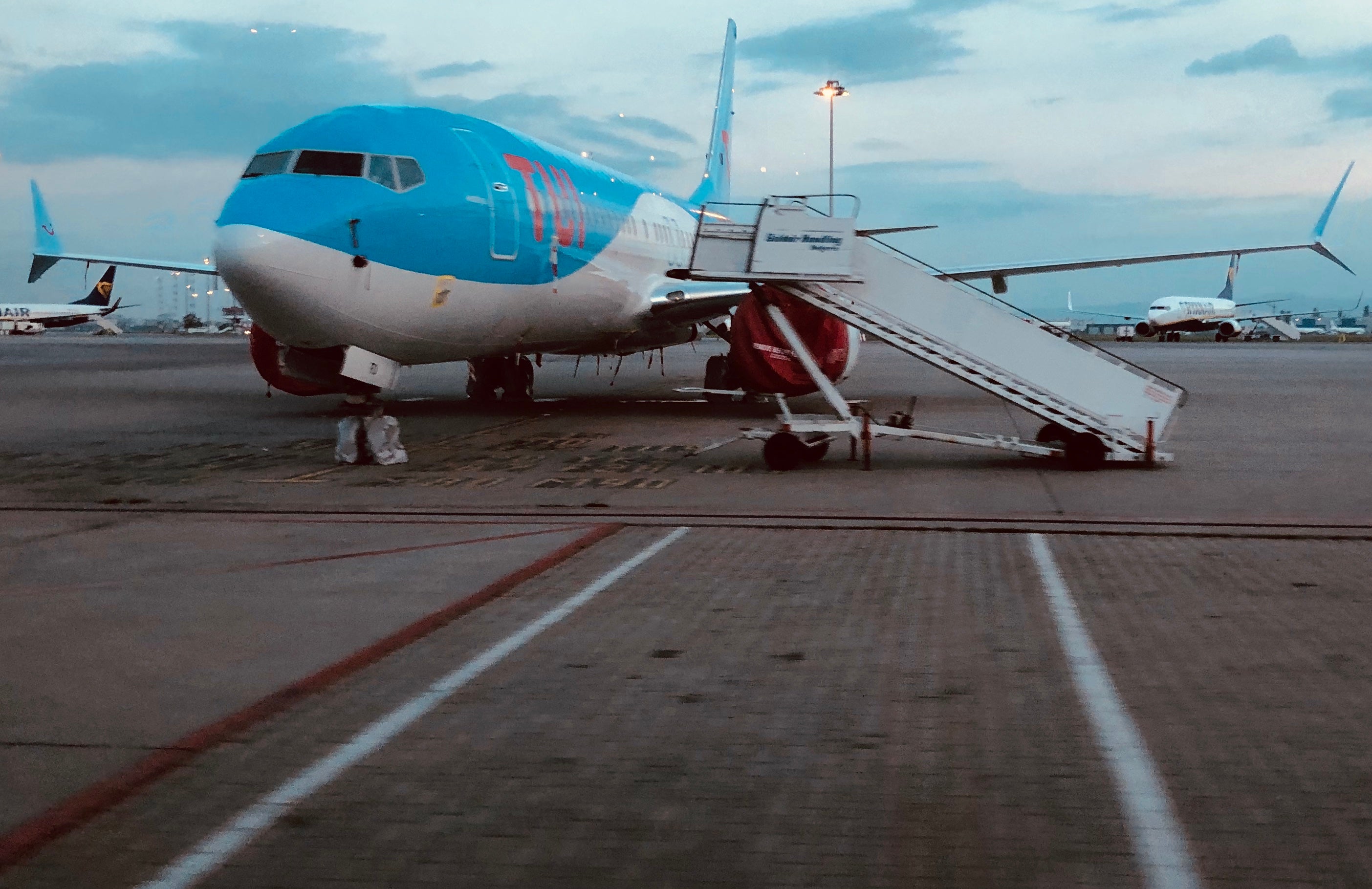 Ground stop: a Tui Airways Boeing 737 Max