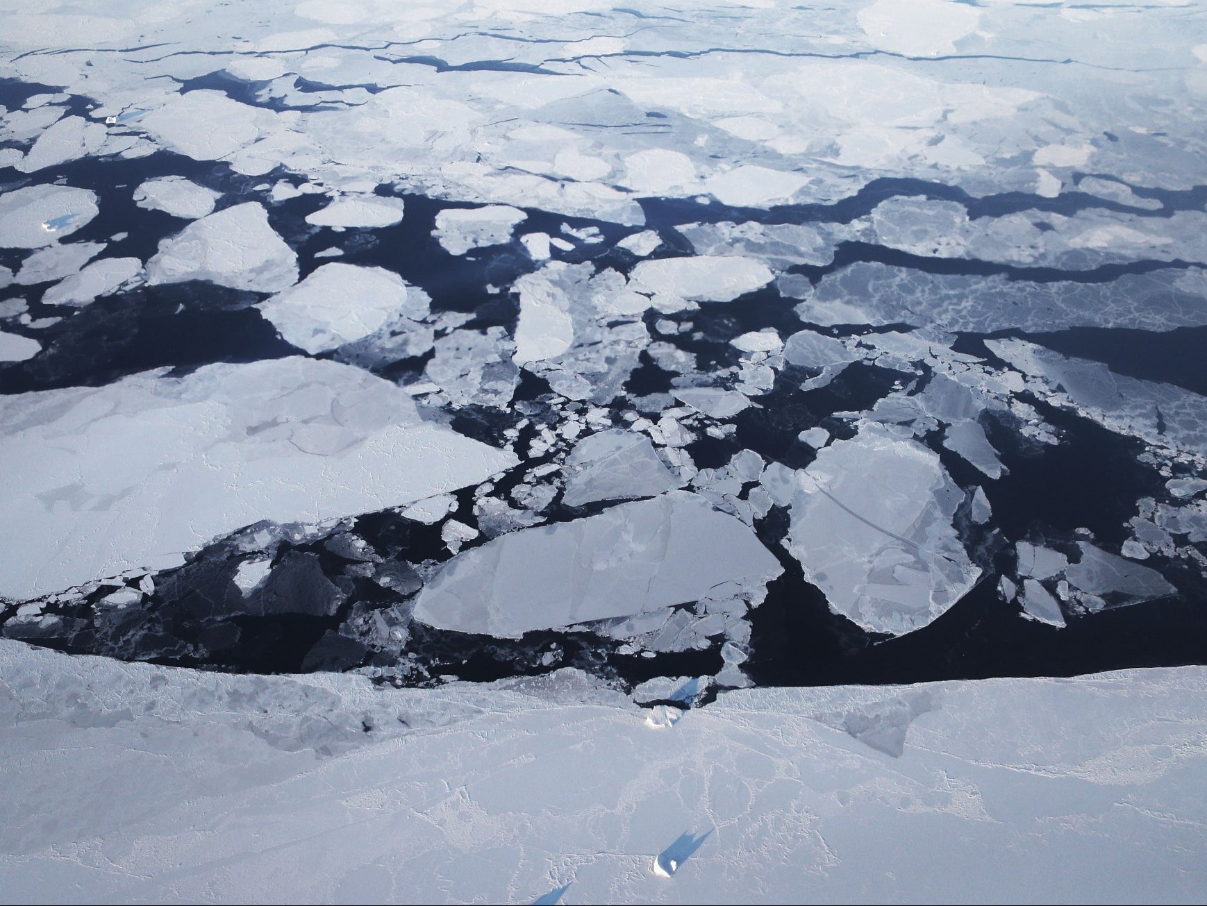 Computer models project the summer sea ice will regularly be below 1 million sq km later this century