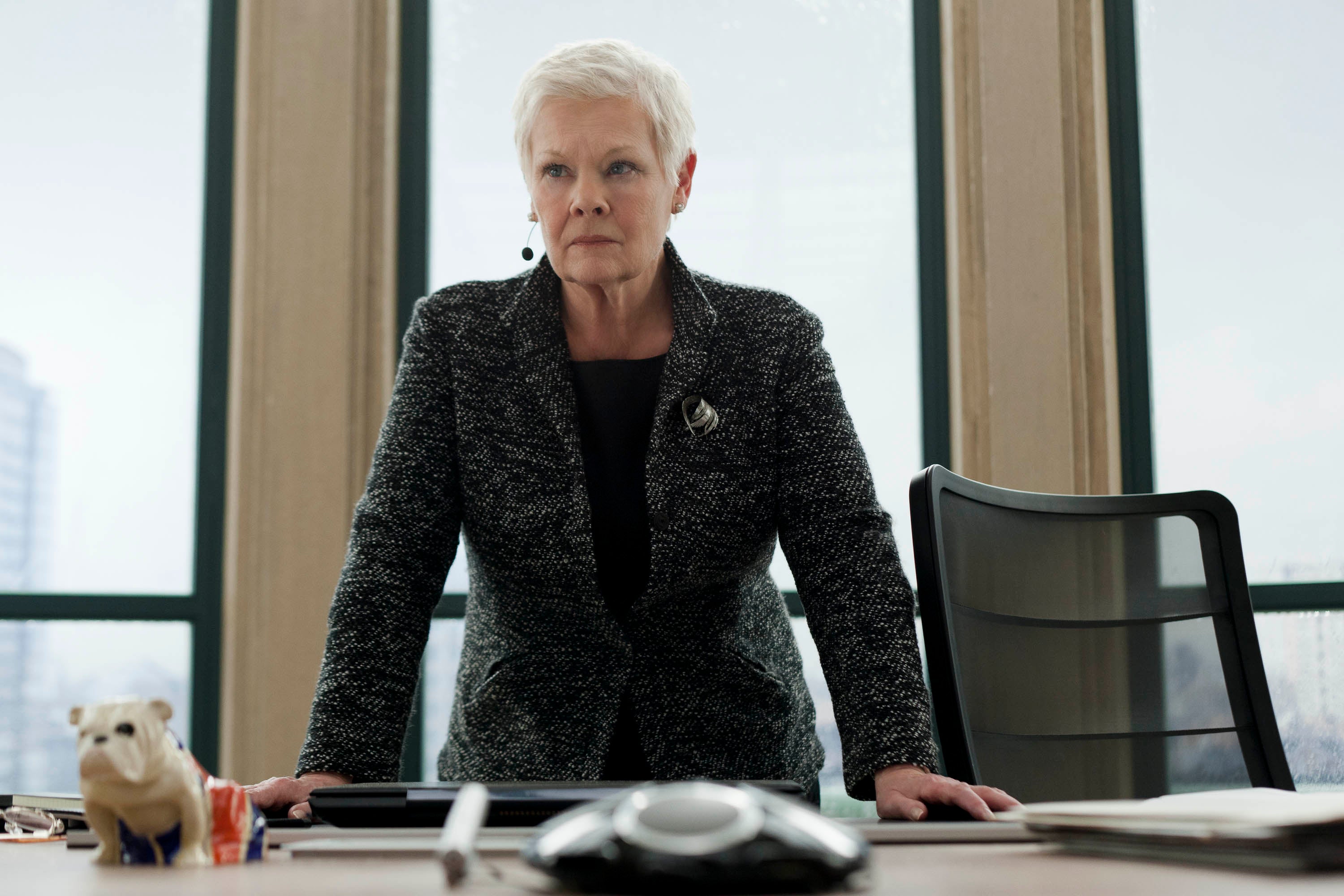 Judi Dench as M in the 2012 Bond thriller 'Skyfall'