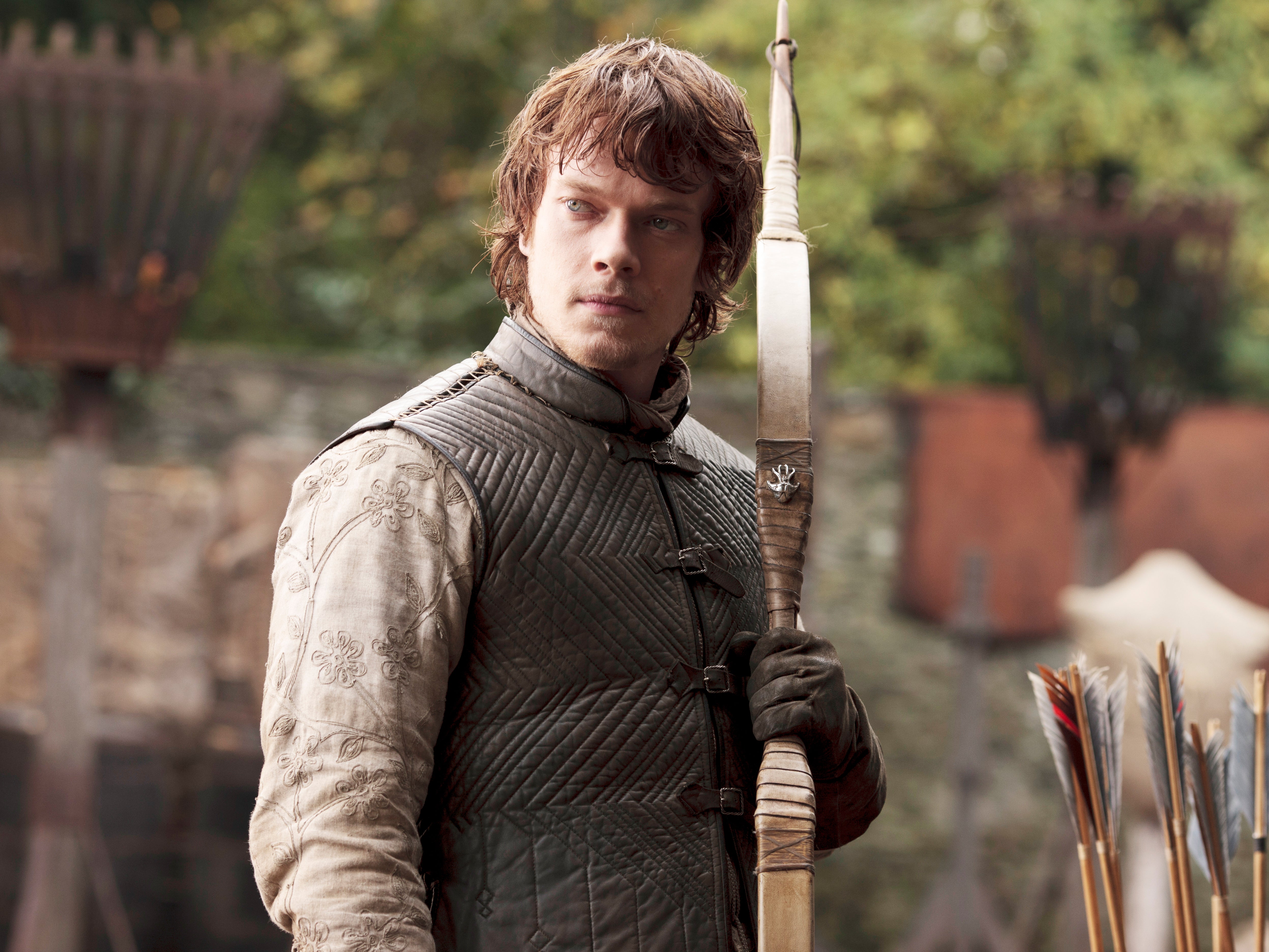 Alfie Allen as the wolf-hating Theon Greyjoy in season one of 'Game of Thrones'