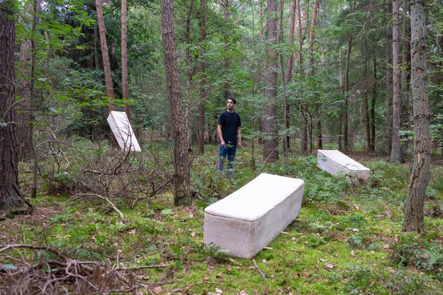 The sustainable coffin is made from the mushroom fibre mycelium