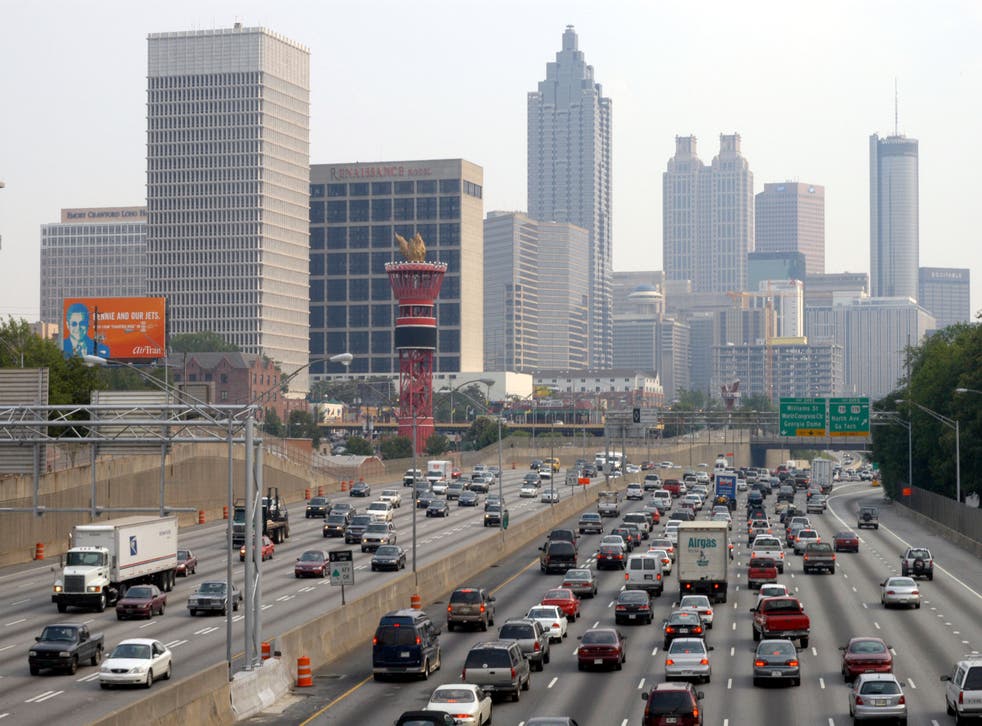 Atlanta autopista interestatal 75/85.