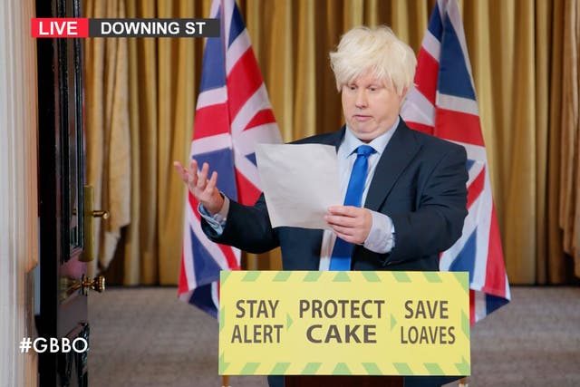 Matt Lucas as Boris Johnson in the Bake Off skit