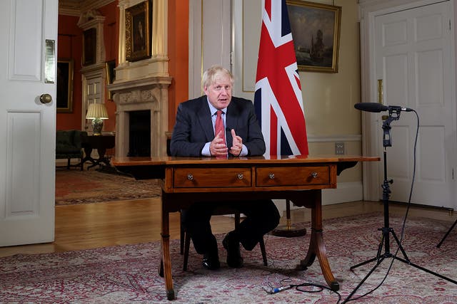 Boris Johnson's government announced tighter lockdown measures with the slogan: "A stitch in time saves nine".
