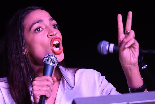 Alexandria Ocasio-Cortez was on Donald Trump's mind during a campaign stop in Pennsylvania on Tuesday night.