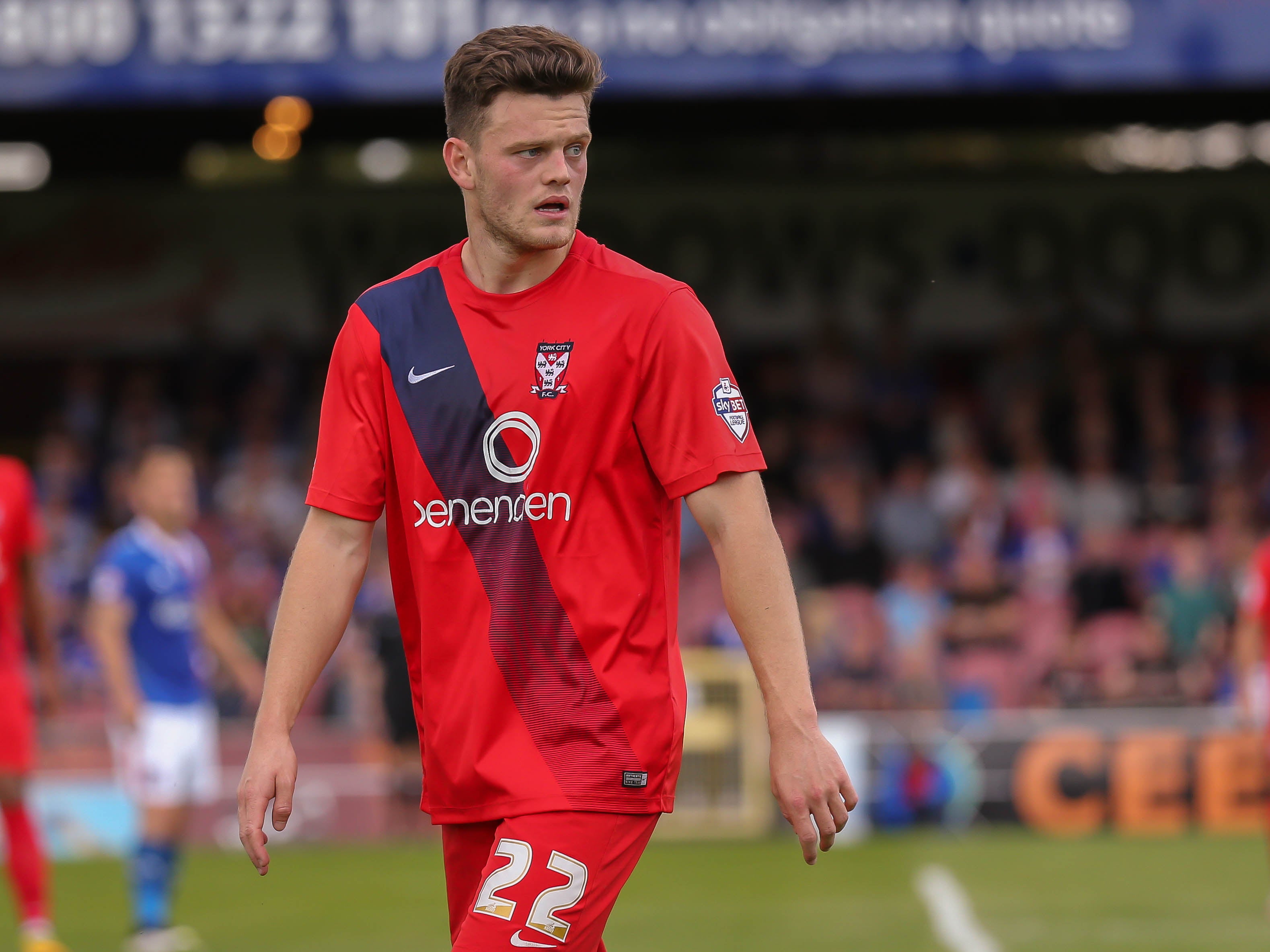Reece Thompson features for York City in 2015