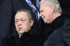 ‘We have limited funds’: West Ham owner David Sullivan defends lack of transfer activity