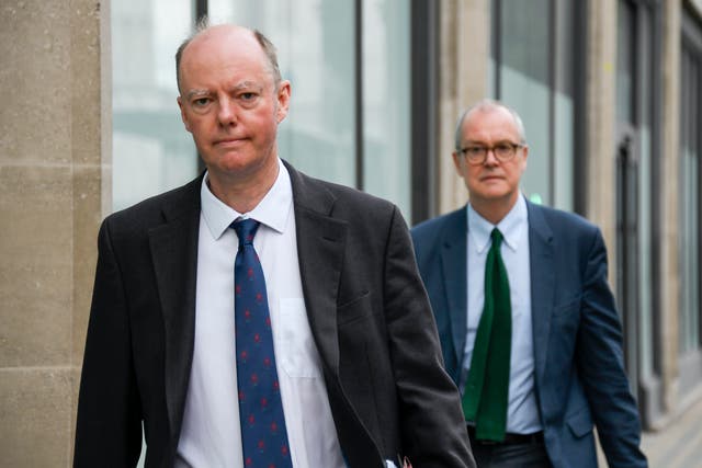 Chief medical officer Chris Whitty (left) and chief scientific adviser Sir Patrick Vallance