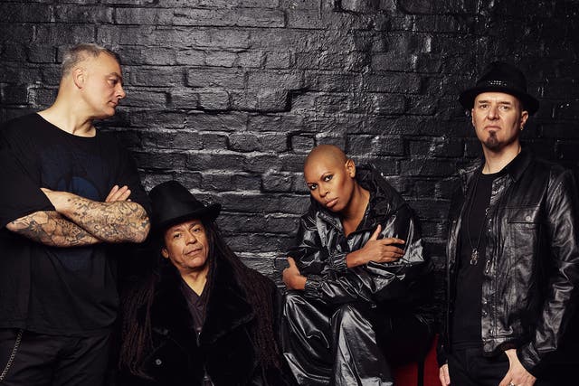 Skunk Anansie members Mark Robinson, Cass, Skin and Ace