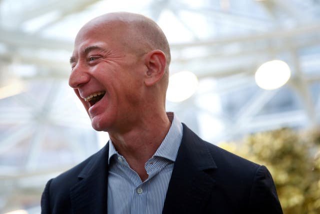 Amazon chief executive Jeff Bezos has seen his fortune swell to more than $200bn during the pandemic