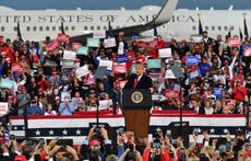 Coronavirus: Trump rally-goers urged to get tested after packed North Carolina rally