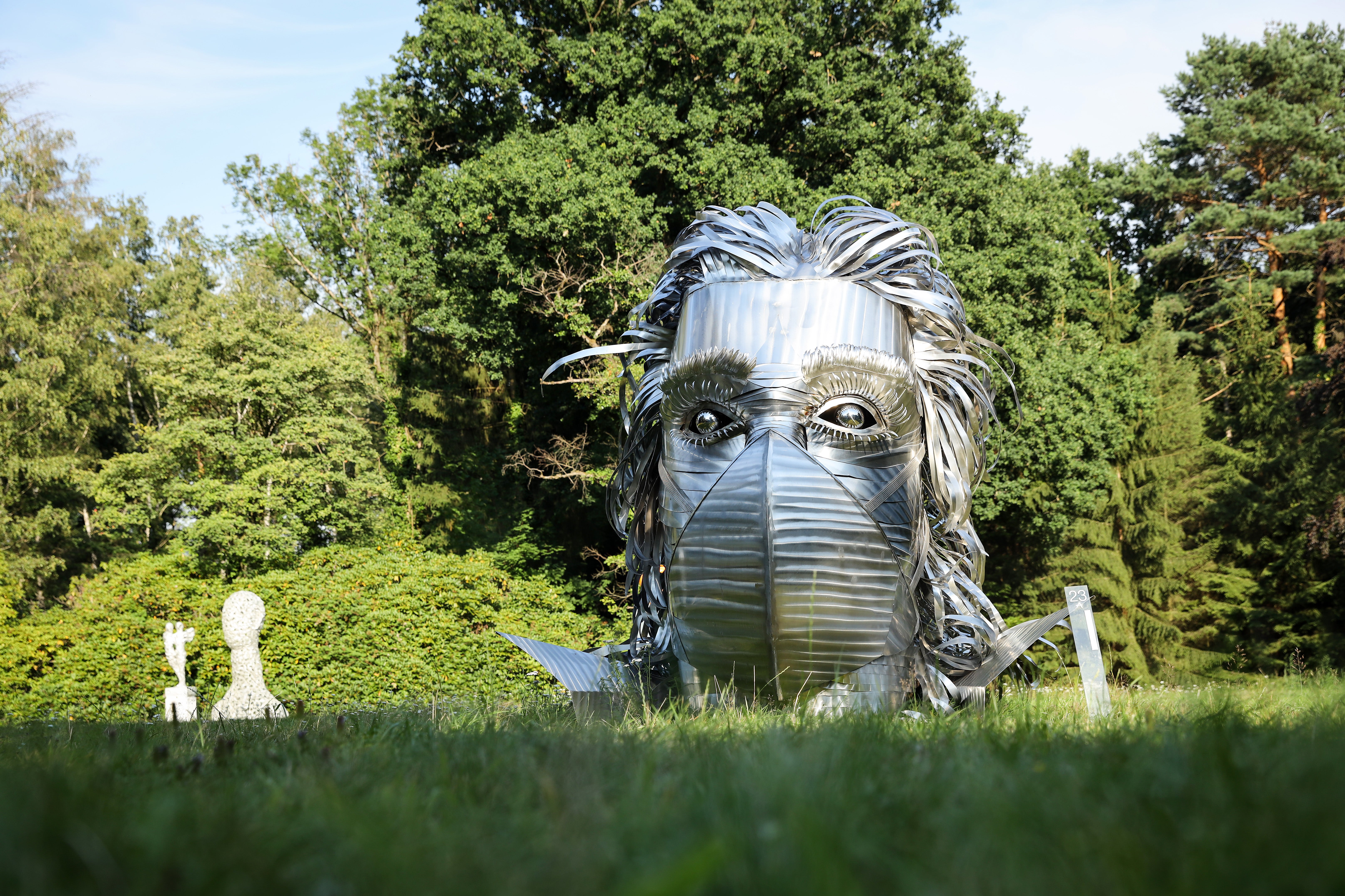 ‘Ludwig van Pandemiehoven’ by artist Peter Ratz shows Beethoven in lockdown at the sculpture park gallery in Bonn