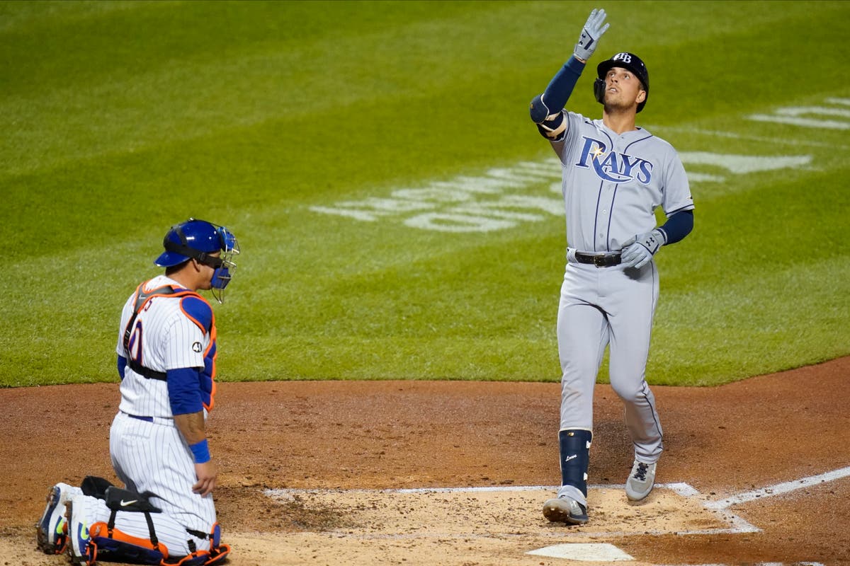 Lowe homers, Rays inch past deGrom, Mets 2-1 despite 16 Ks