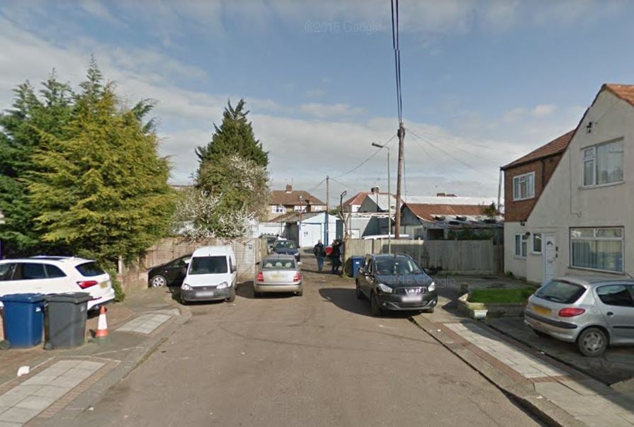 Ten police officers were injured by a corrosive substance during a drugs raid in Dale Close, Barnet