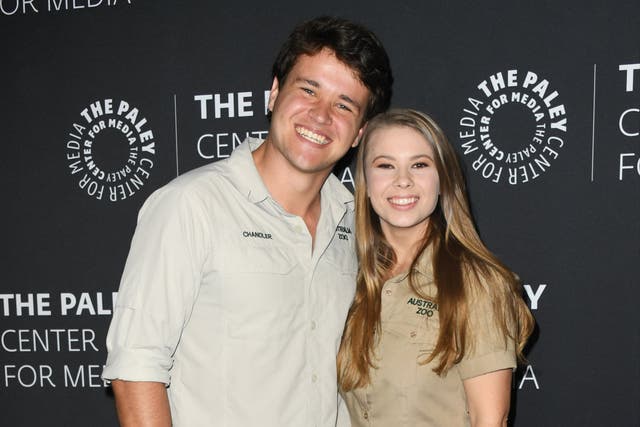Bindi Irwin and Chandler Powell announce they are having a baby girl 