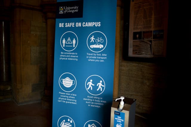 At least 124 students have tested positive for coronavirus at Glasgow University