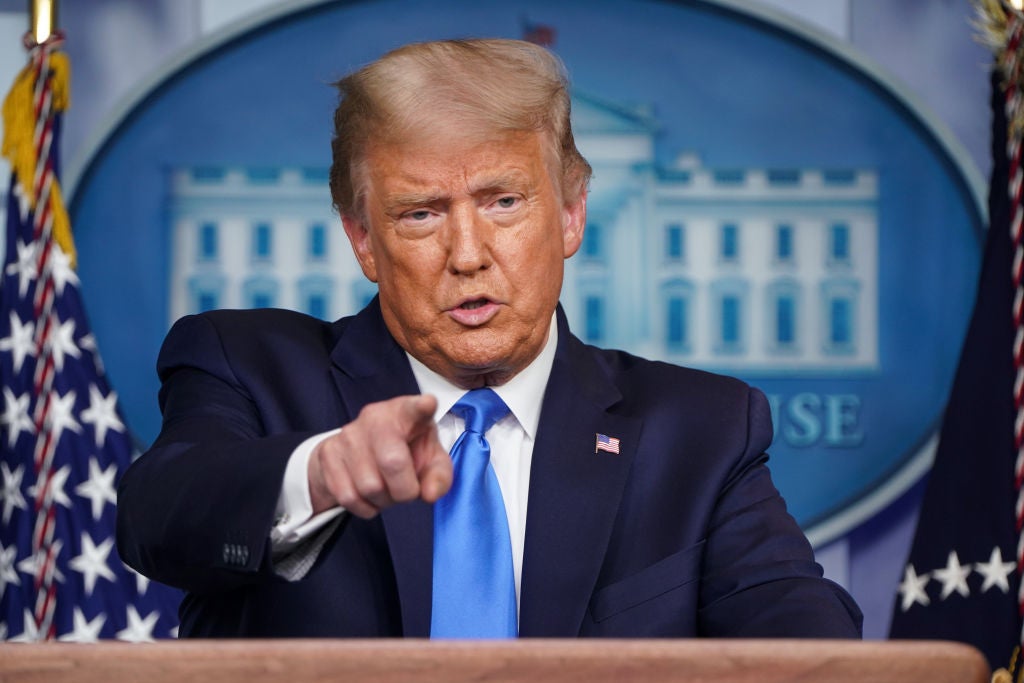 Donald Trump abruptly exited his press conference on Wednesday to take a 'really big call.'