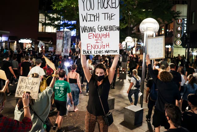 Anti-police and Black Lives Matter protests have once again broken out across the US since the ruling came in yesterday