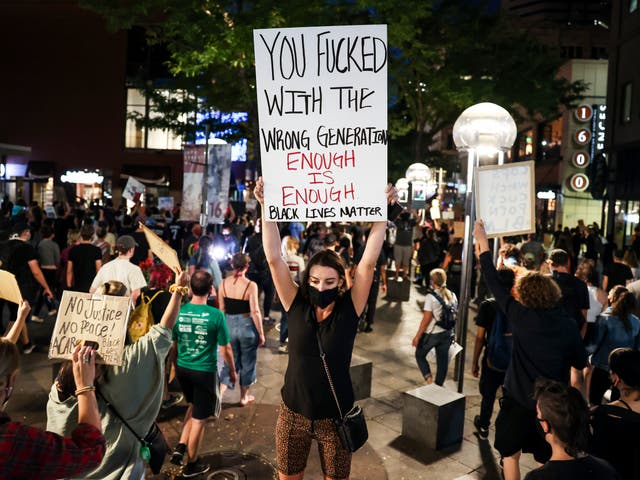 Anti-police and Black Lives Matter protests have once again broken out across the US since the ruling came in yesterday