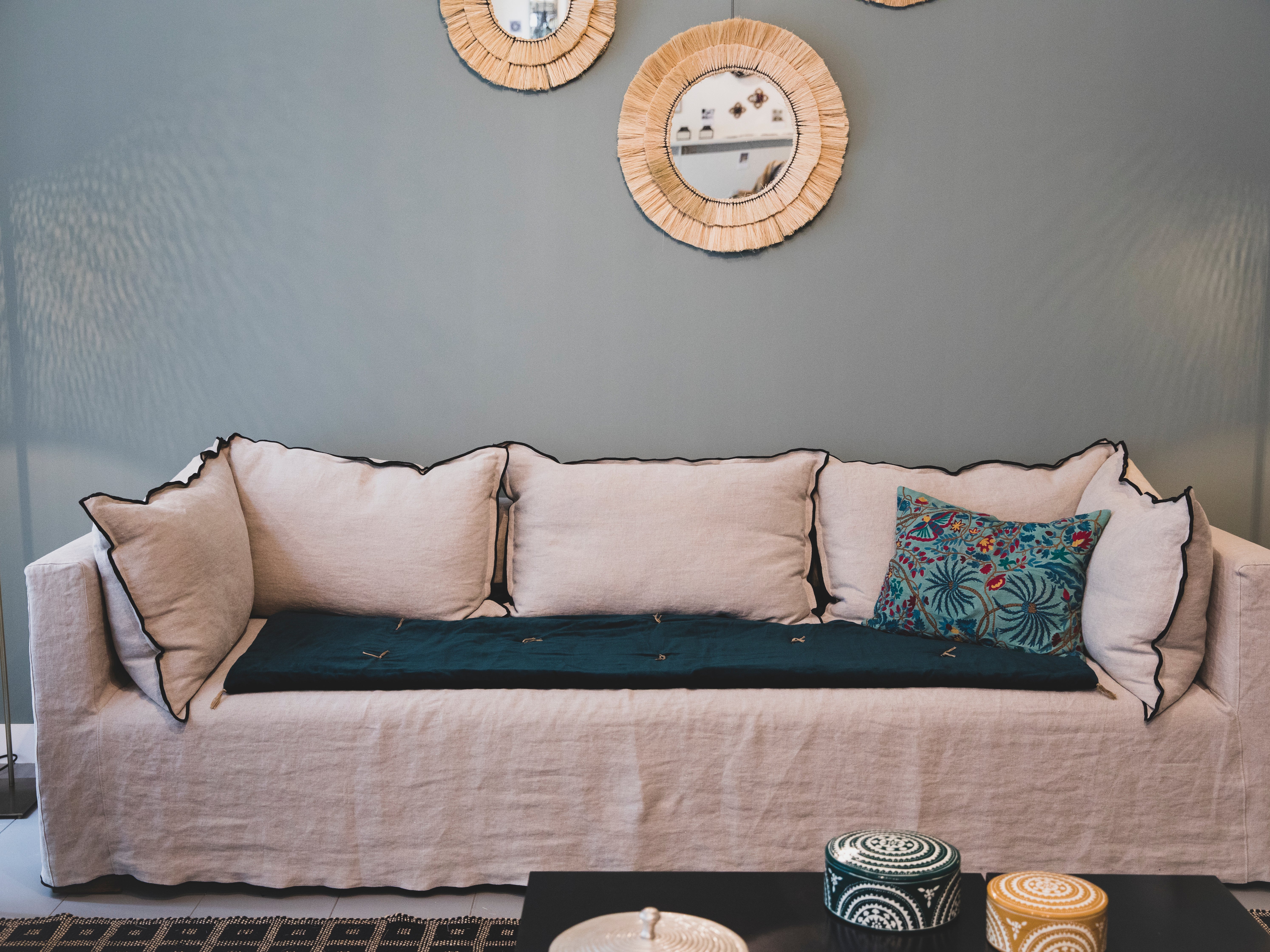 Couch Patches Can Give Your Plain Sofa A Maximalist Touch