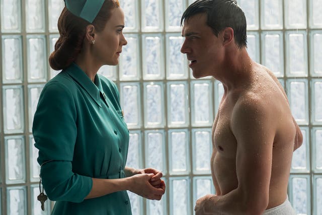 Sarah Paulson and Finn Wittrock in 'Ratched'