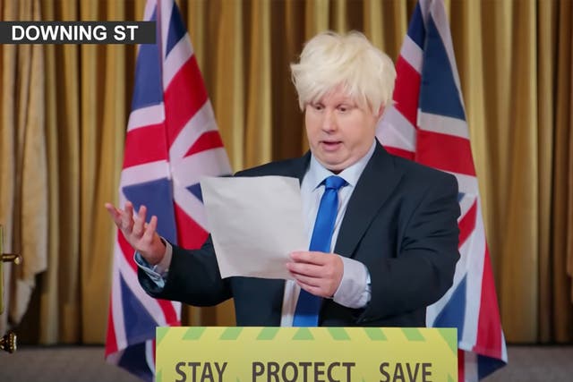 Matt Lucas impersonates Boris Johnson on 'The Great British Bake Off'