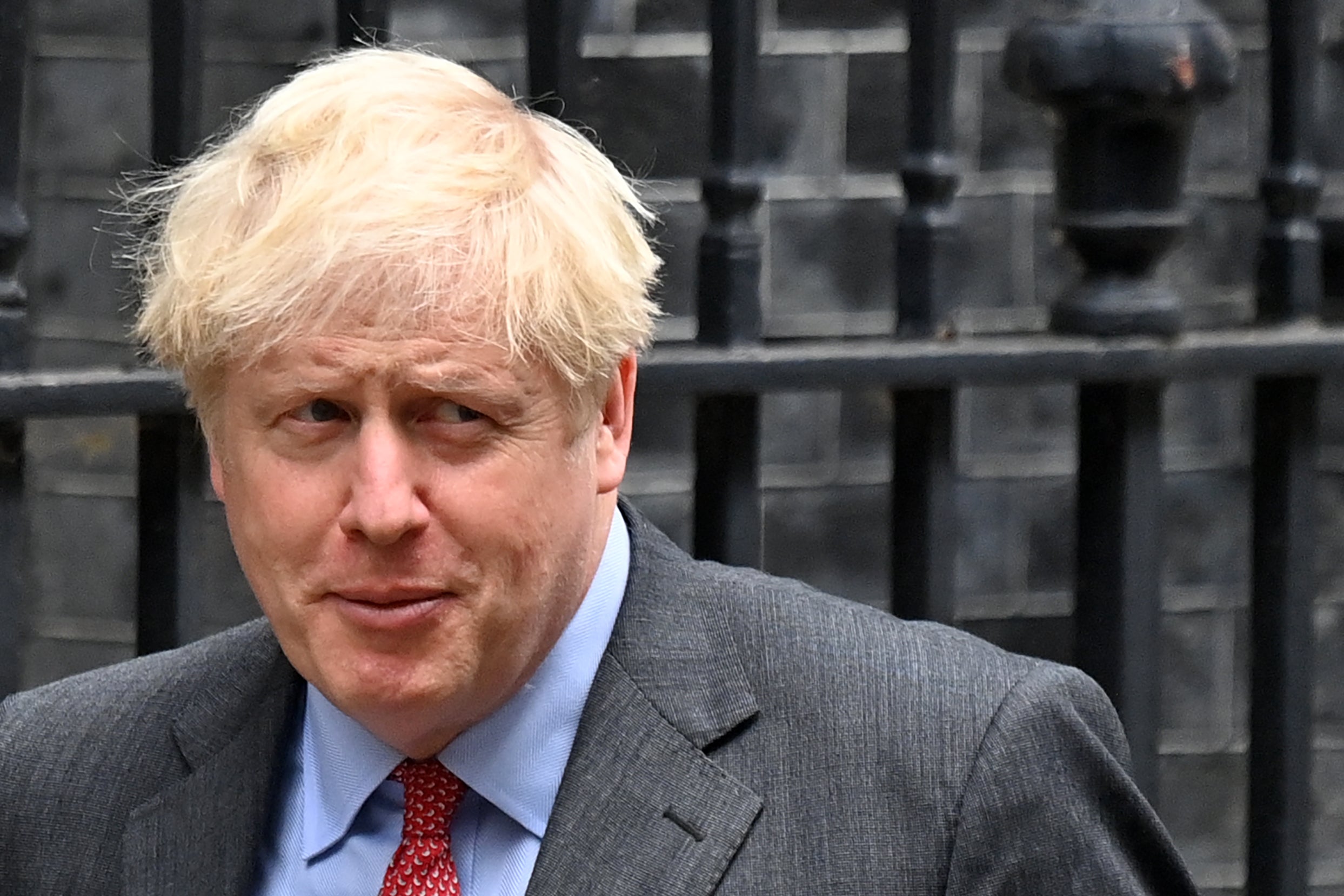 Boris Johnson leaving Downing Stree