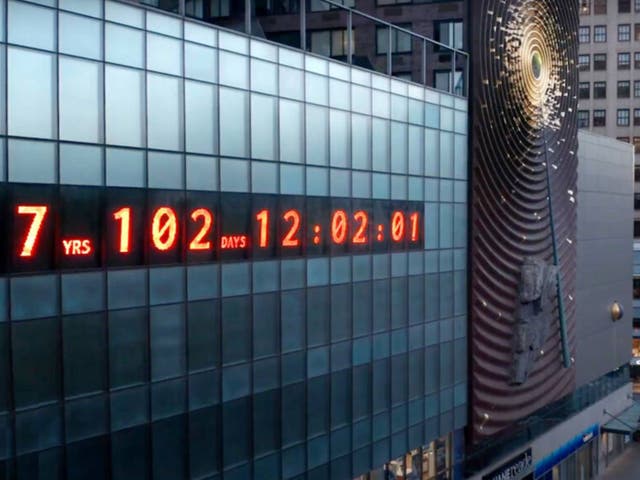 The climate clock has been installed in Union Square, New York City to show just how long the planet has to prevent climate change from becoming irreversible