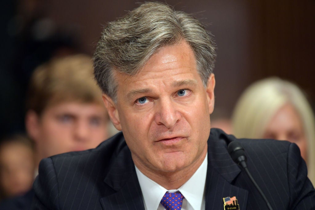 El director del FBI Christopher Wray testifica ante el Comité de Seguridad Nacional de la Cámara de Representantes