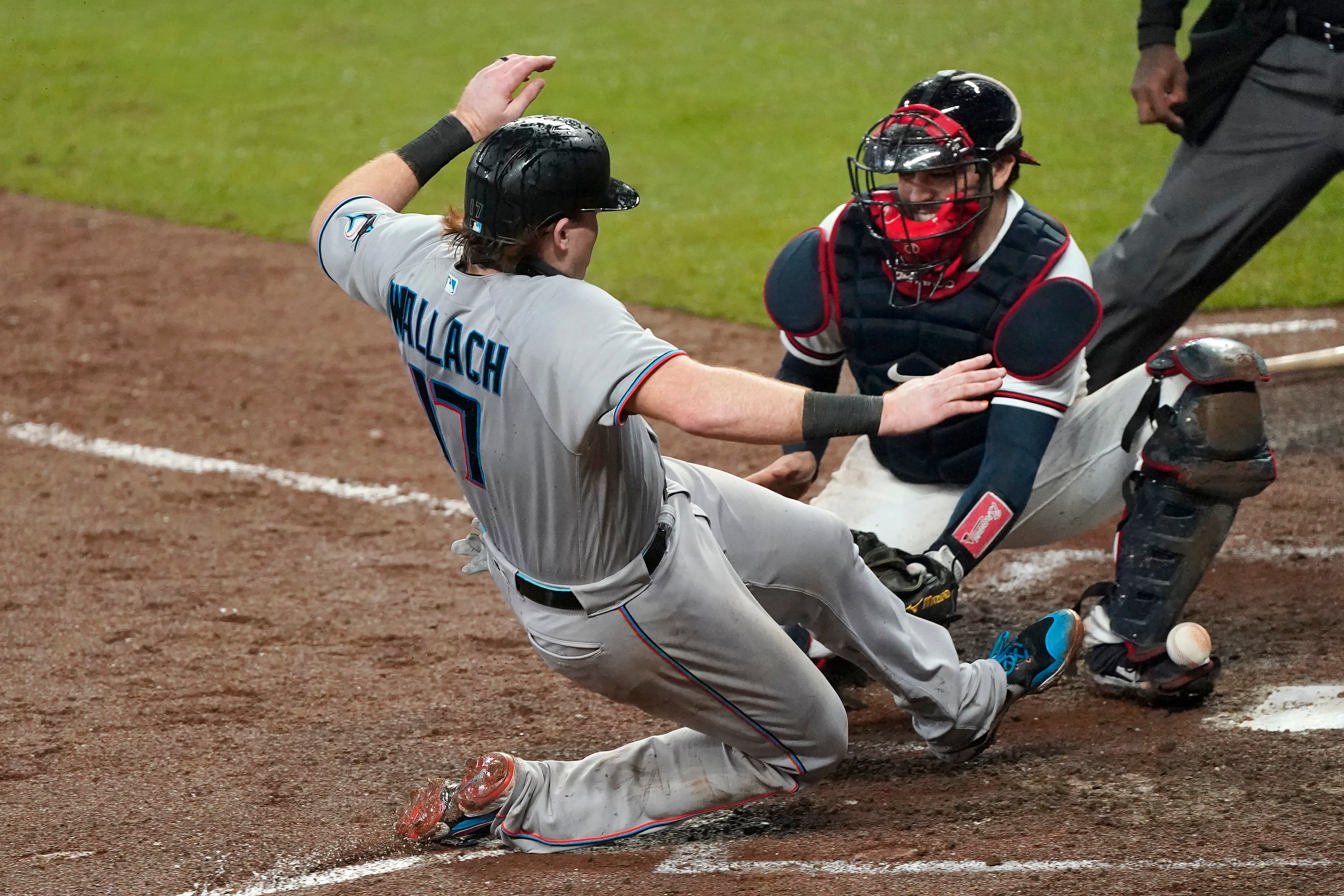 Marlins Braves Baseball