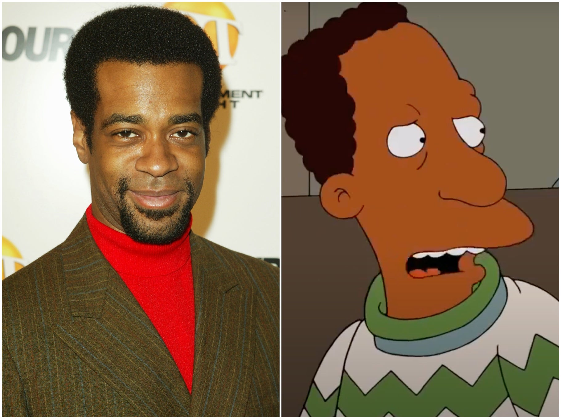 Désert (left) will voice Carl in the season premiere of 'The Simpsons'