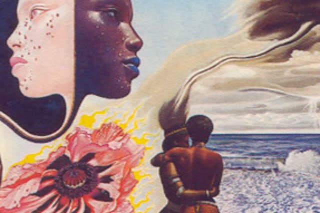 A section from Mati Klarwein’s album cover art for ‘Bitches Brew’, by Miles Davis