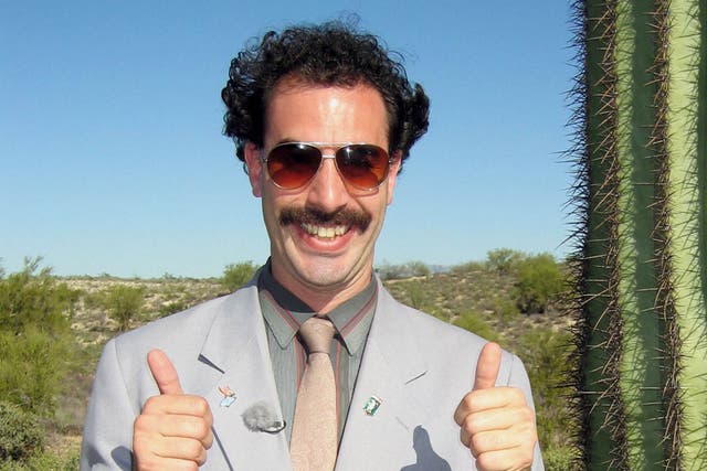 Cohen as Borat in the hit 2006 comedy