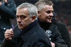 Jose Mourinho hits back at Ole Gunnar Solskjaer’s goalposts joke with Manchester United penalty jibe