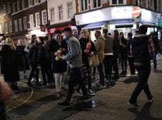Pressure mounts on government to review ‘shambolic' 10pm curfew after drinkers crowd streets at closing time