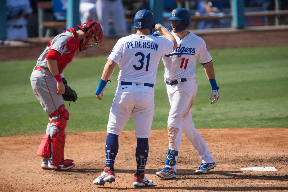 Pollock hits 2 HRs, playoff-bound Dodgers blank Angels 5-0