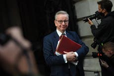 Brexit: Boris Johnson sends Michael Gove to Brussels to resolve Northern Ireland border dispute