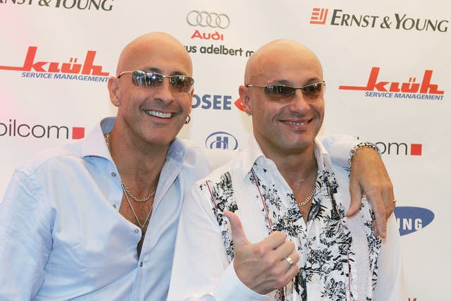 Richard (left) and Fred Fairbrass of Right Said Fred in 2005