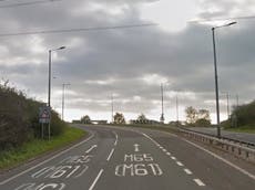 Drunk learner took car on motorway with no tyres