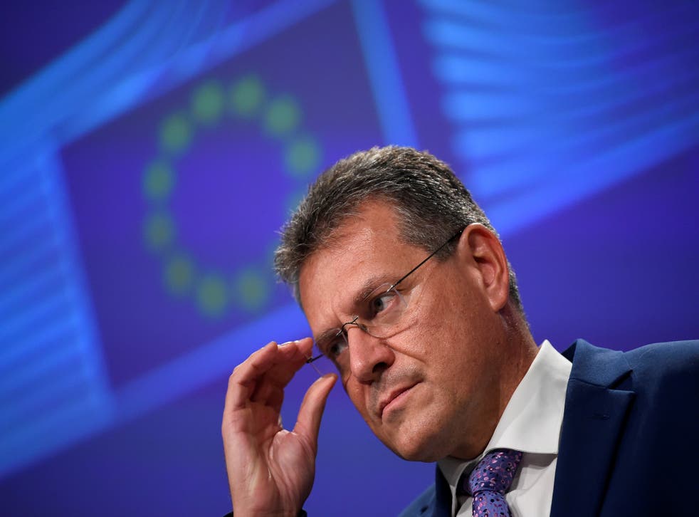 Maros Sefcovic is discussing ‘practical’ steps with Michael Gove
