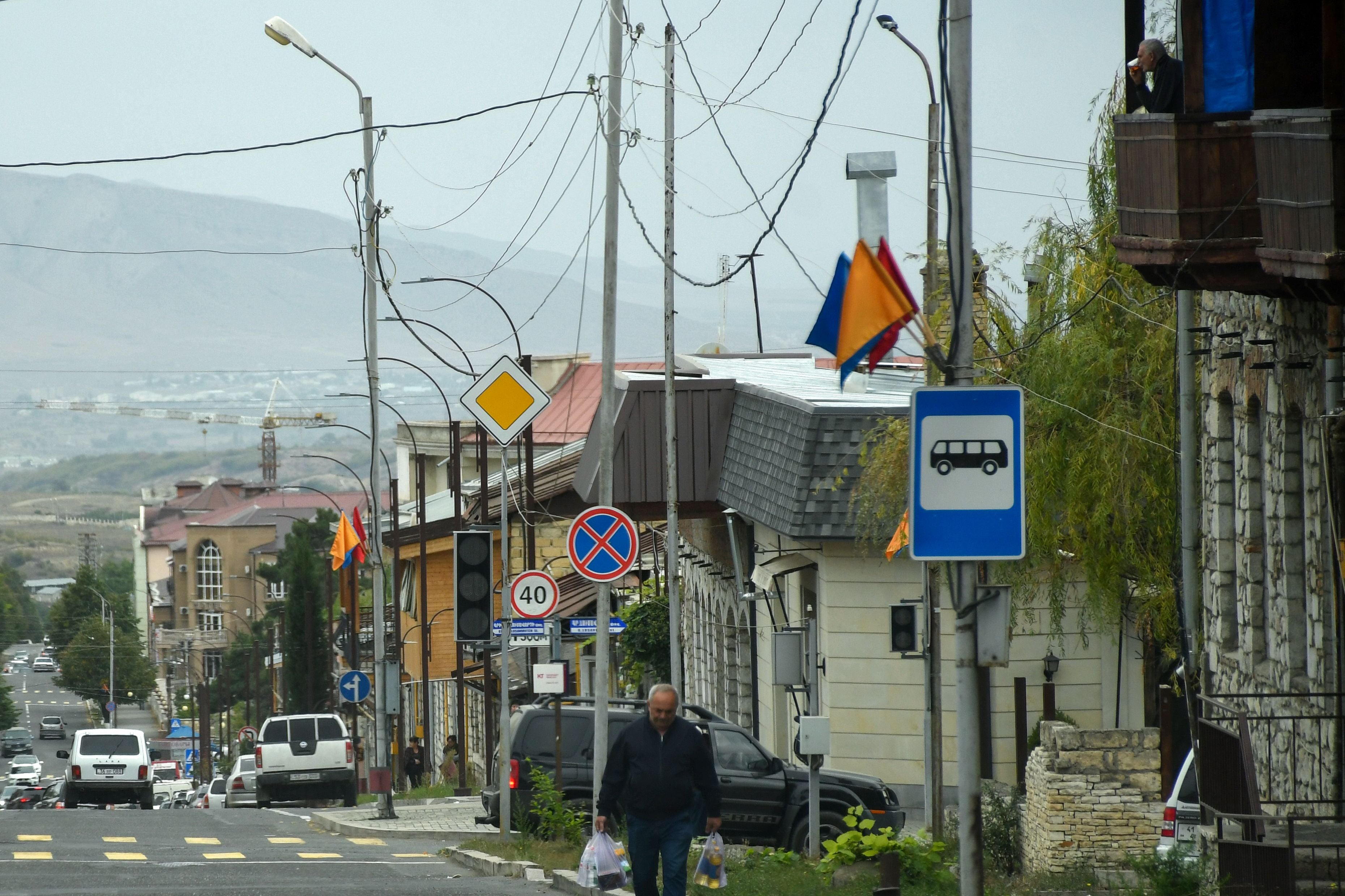 A view of Nagorny Karabakh's main city of Stepanakert