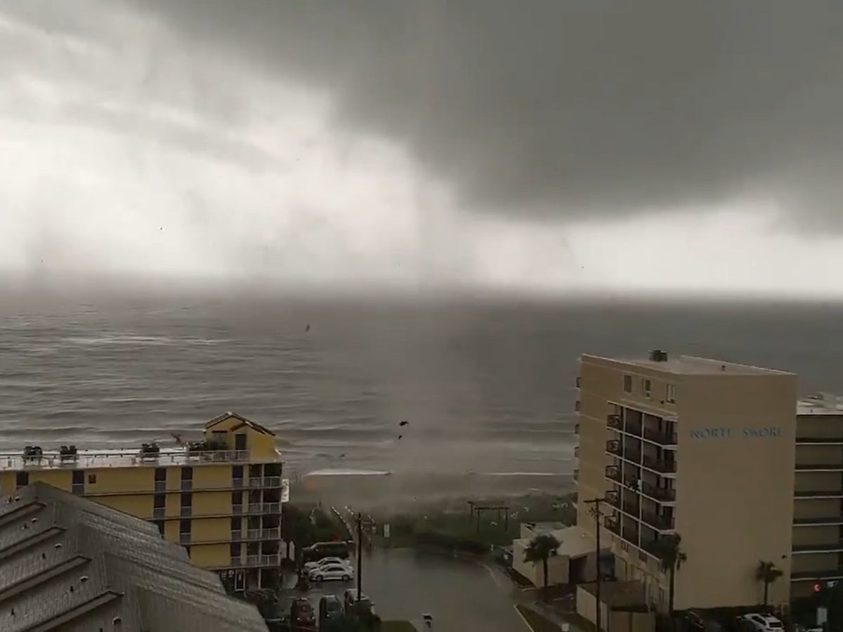 The tornado touched down around Myrtle Beach, North Carolina, on Friday