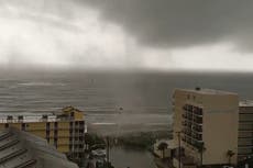 Surprise tornado hits South Carolina beach