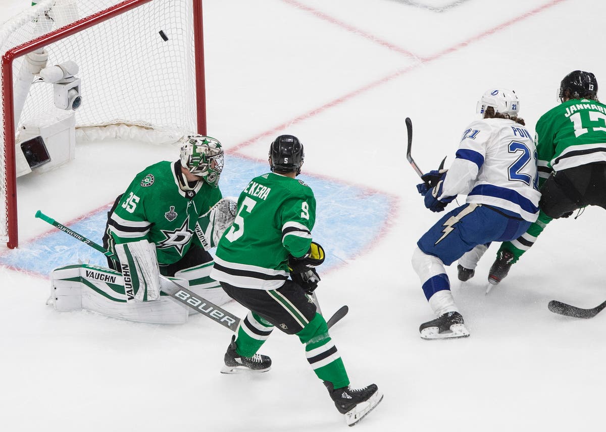 Point scores, Lightning lead Stars 10 after 1st in Game 6 Game One AP