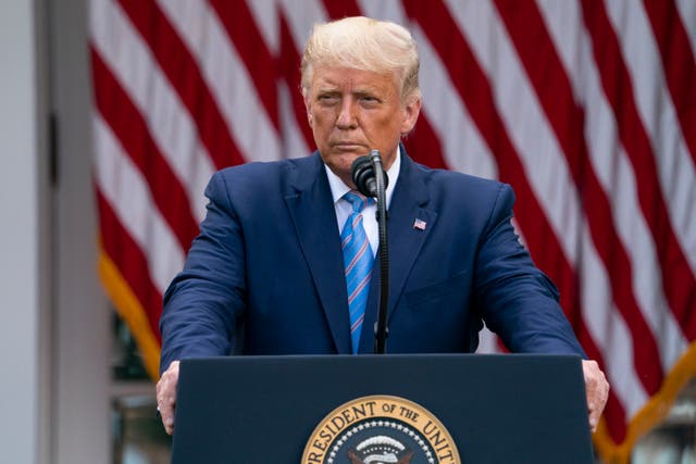 Virus Outbreak Trump